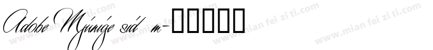 Adobe Mjunige sid m字体转换